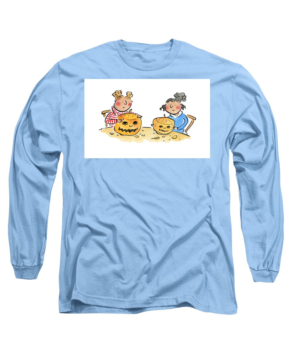 Pumpkin Carving 1 - Long Sleeve T-Shirt