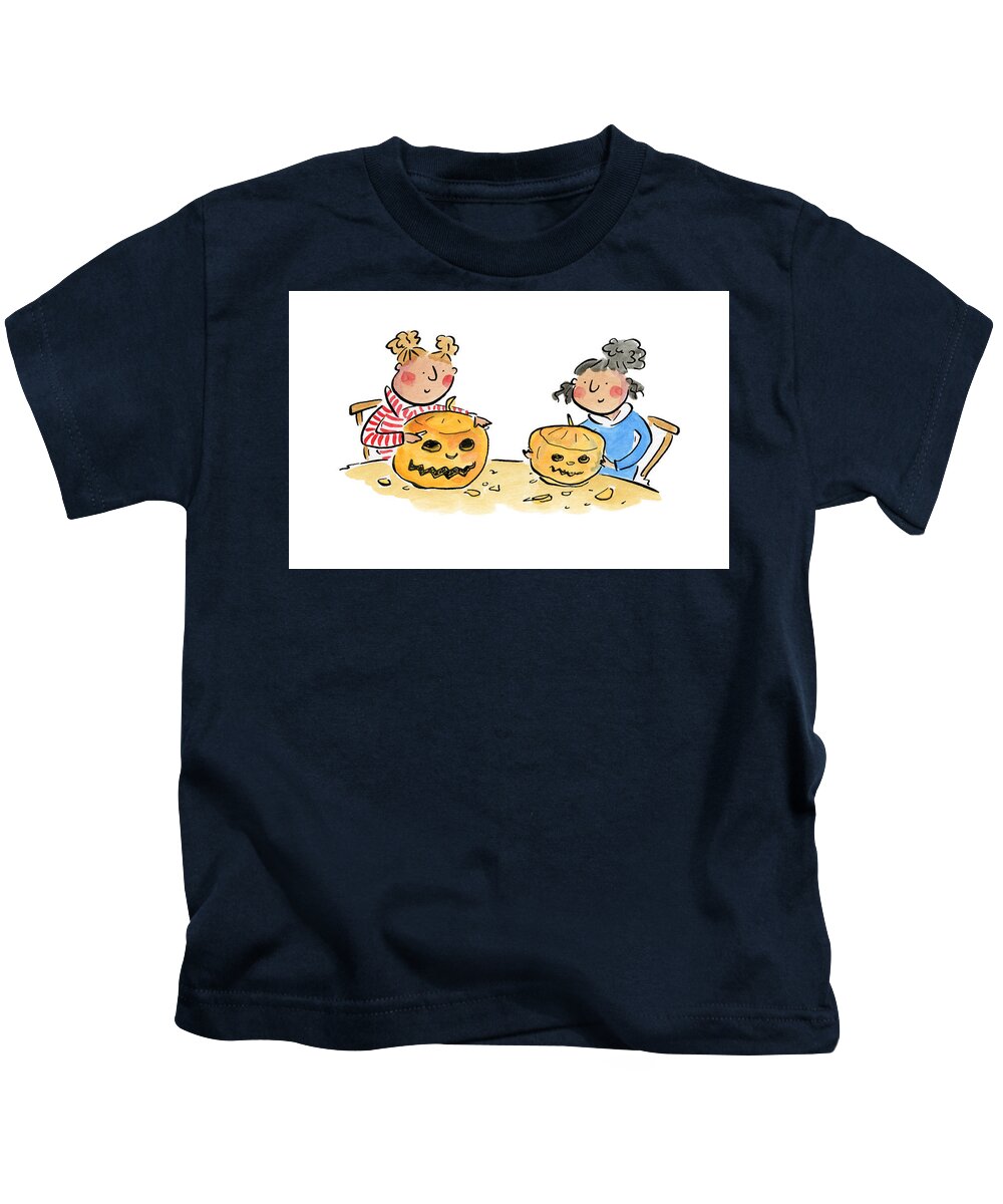 Pumpkin Carving 1 - Kids T-Shirt