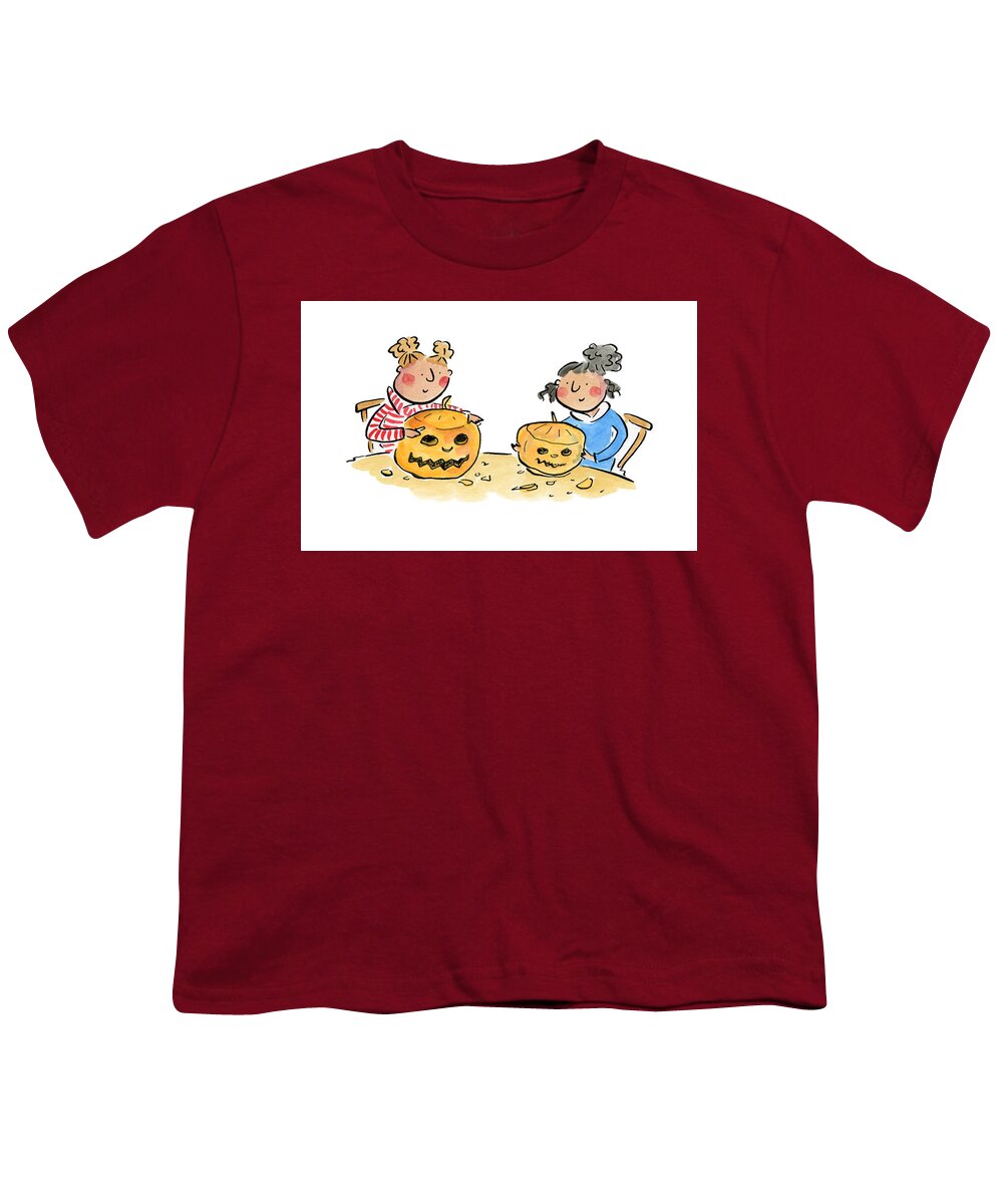 Pumpkin Carving 1 - Youth T-Shirt