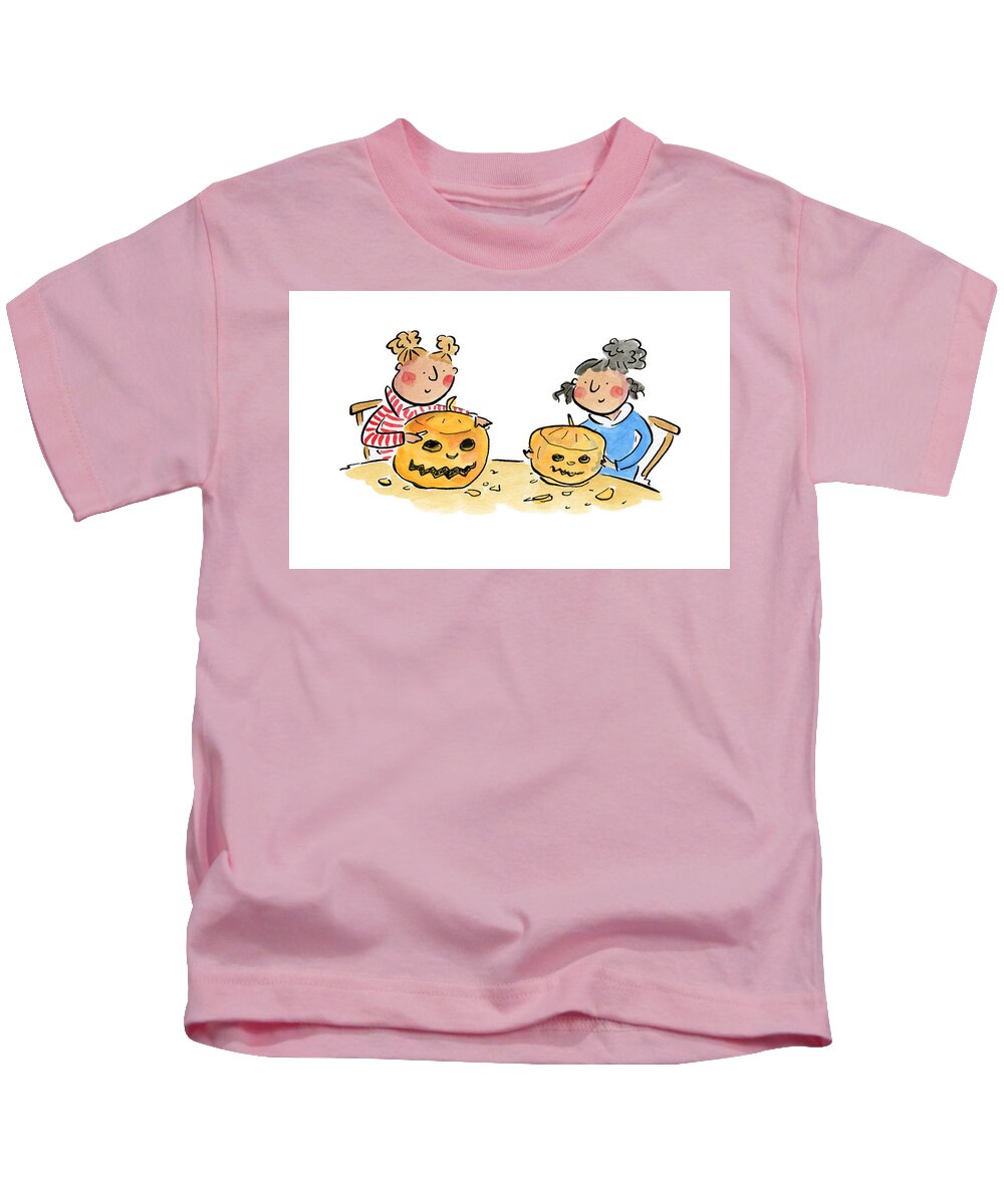 Pumpkin Carving 1 - Kids T-Shirt