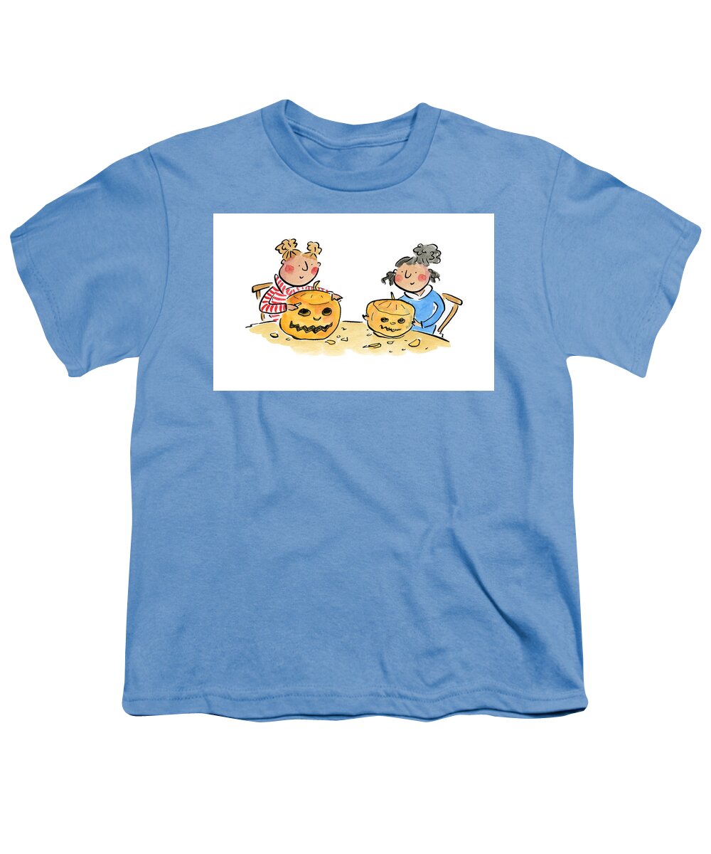 Pumpkin Carving 1 - Youth T-Shirt
