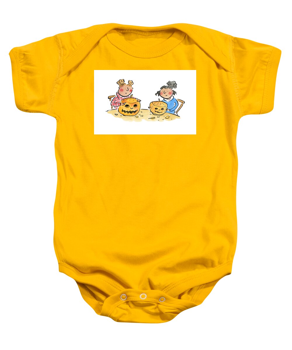 Pumpkin Carving 1 - Baby Onesie