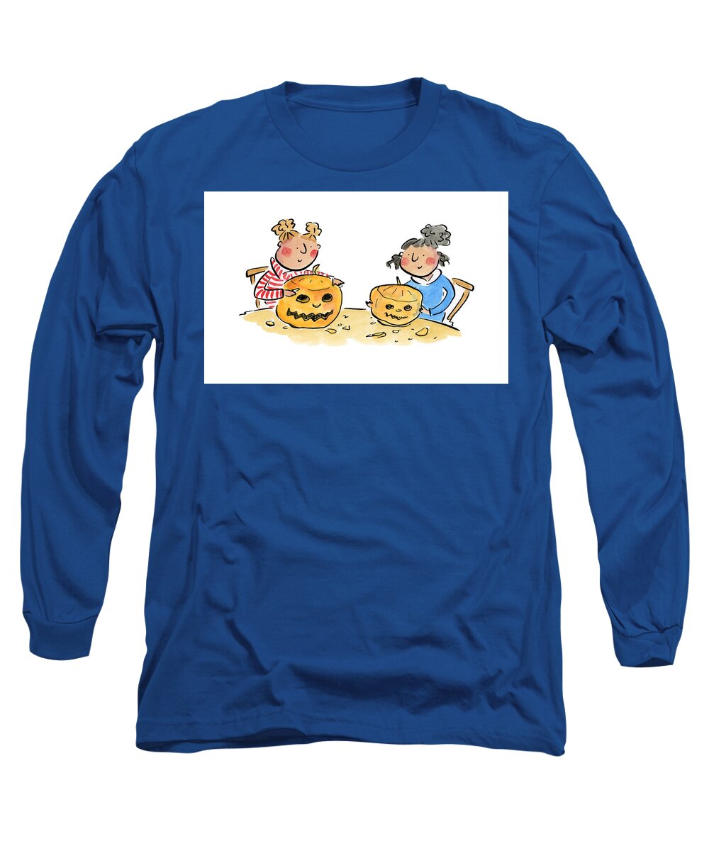 Pumpkin Carving 1 - Long Sleeve T-Shirt