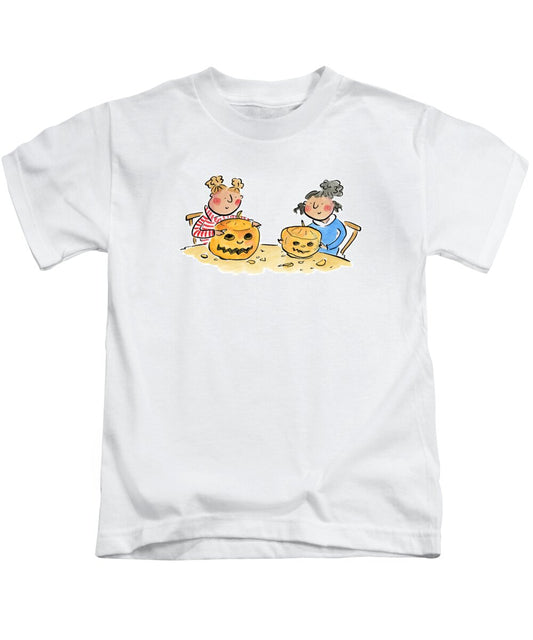 Pumpkin Carving 1 - Kids T-Shirt