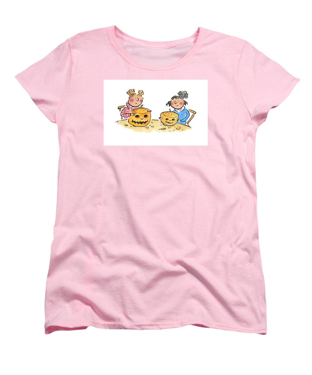 Pumpkin Carving 1 - Women's T-Shirt (Standard Fit)