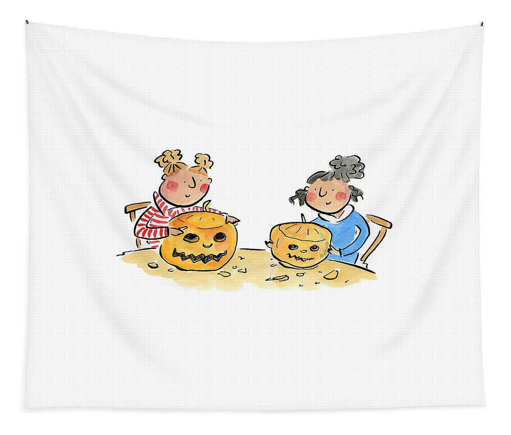 Pumpkin Carving 1 - Tapestry