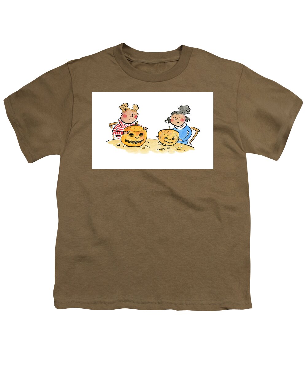 Pumpkin Carving 1 - Youth T-Shirt
