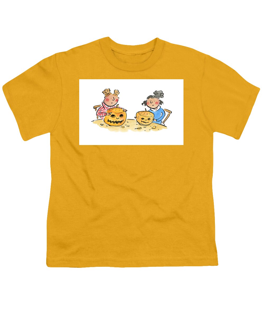 Pumpkin Carving 1 - Youth T-Shirt