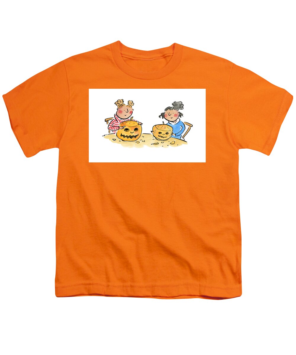 Pumpkin Carving 1 - Youth T-Shirt