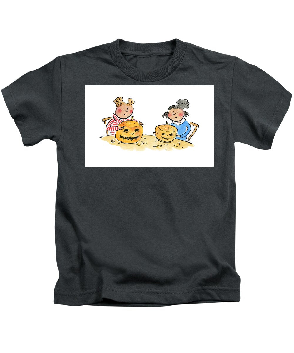 Pumpkin Carving 1 - Kids T-Shirt