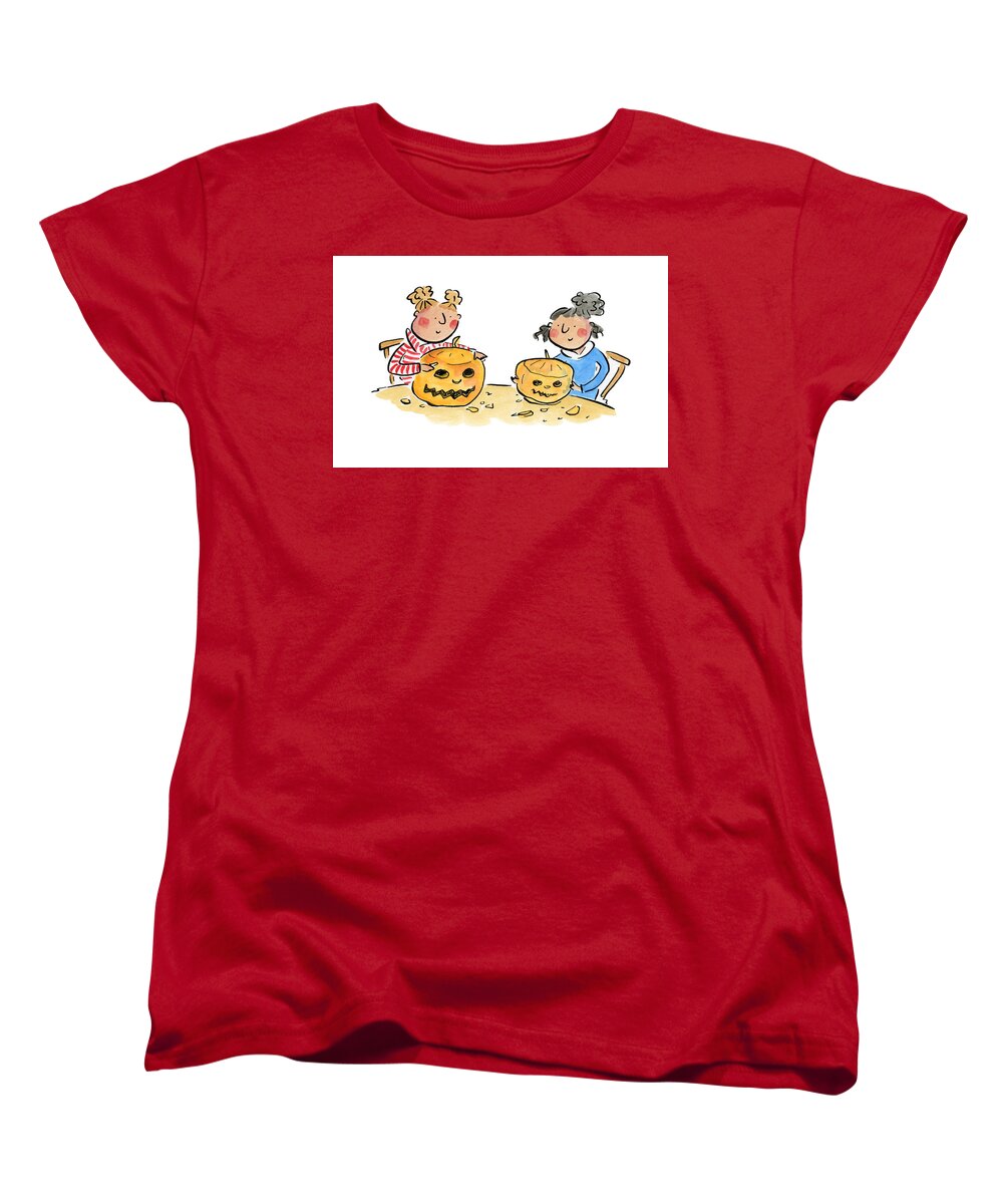 Pumpkin Carving 1 - Women's T-Shirt (Standard Fit)