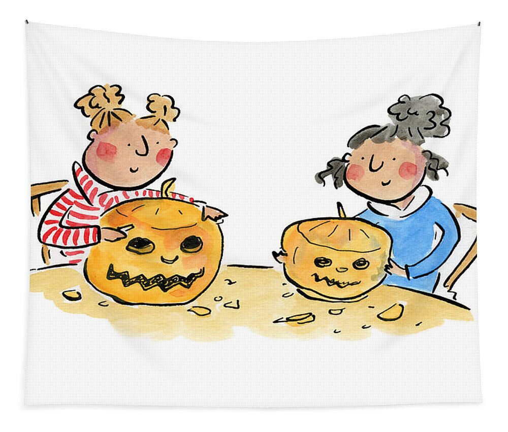 Pumpkin Carving 1 - Tapestry