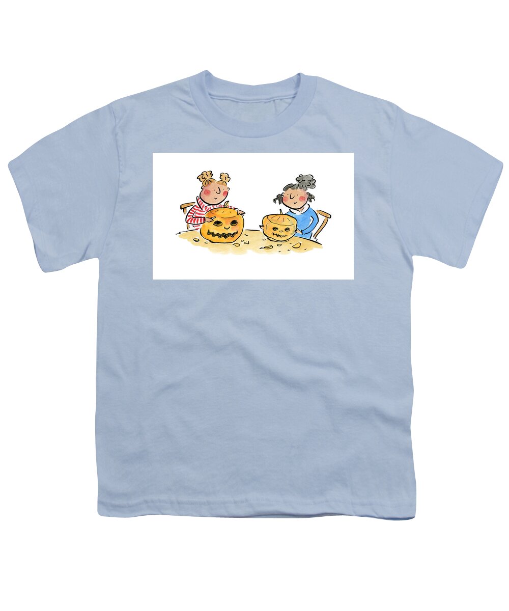 Pumpkin Carving 1 - Youth T-Shirt