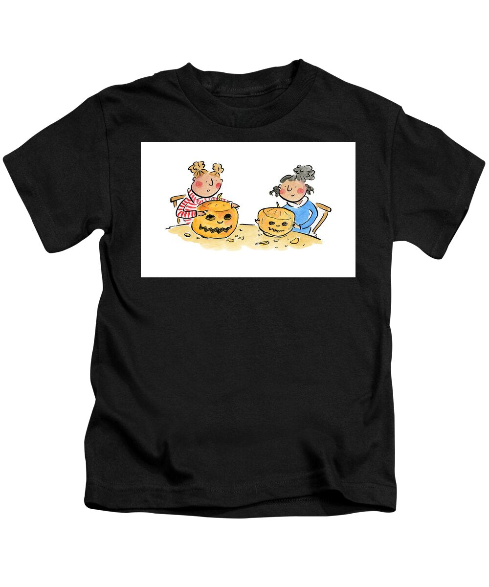 Pumpkin Carving 1 - Kids T-Shirt
