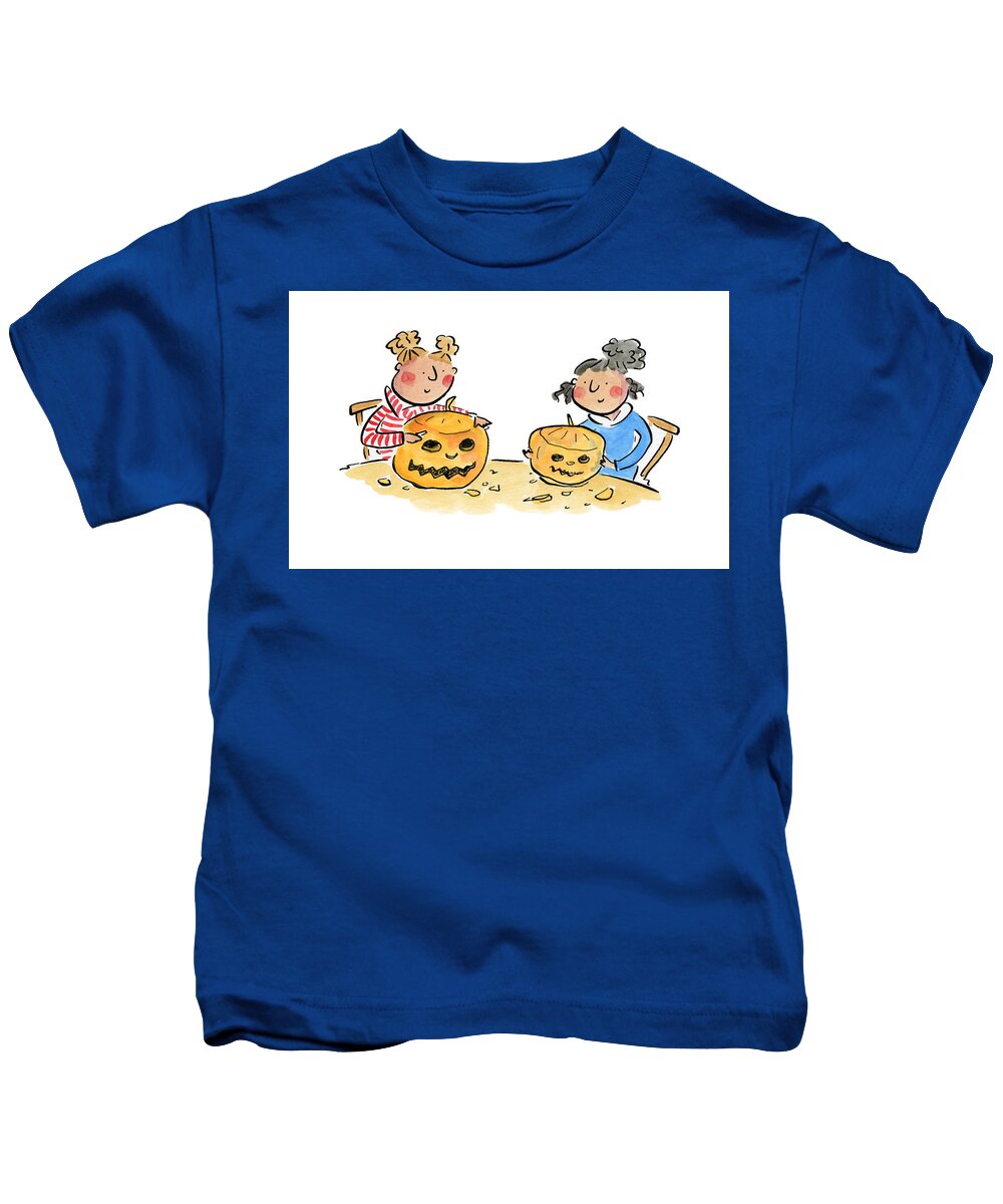 Pumpkin Carving 1 - Kids T-Shirt