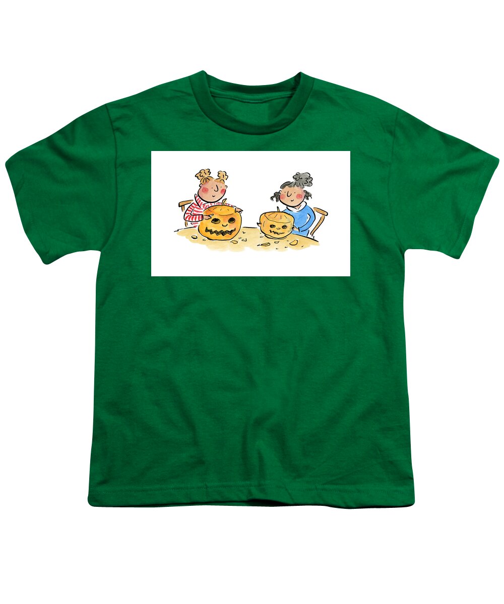 Pumpkin Carving 1 - Youth T-Shirt