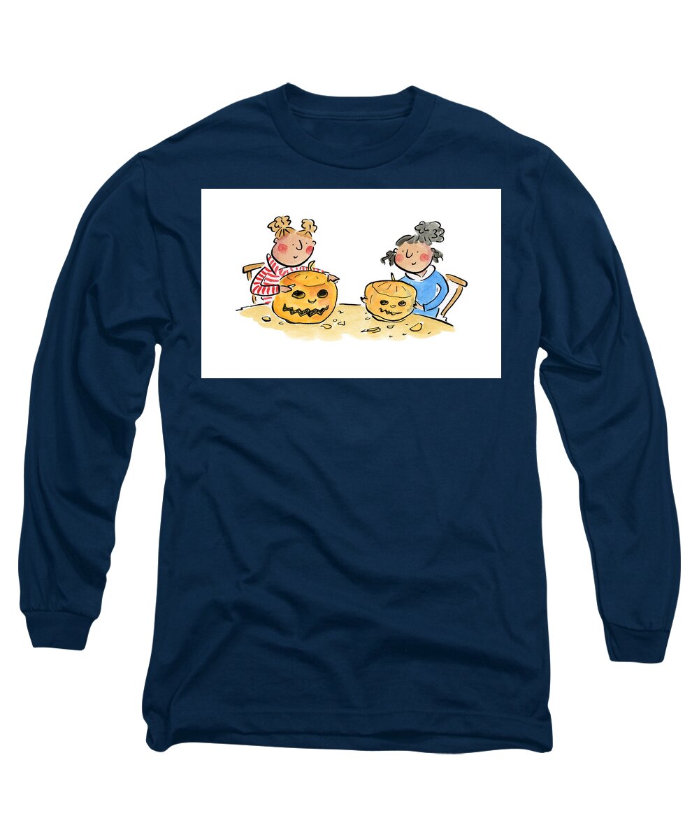 Pumpkin Carving 1 - Long Sleeve T-Shirt