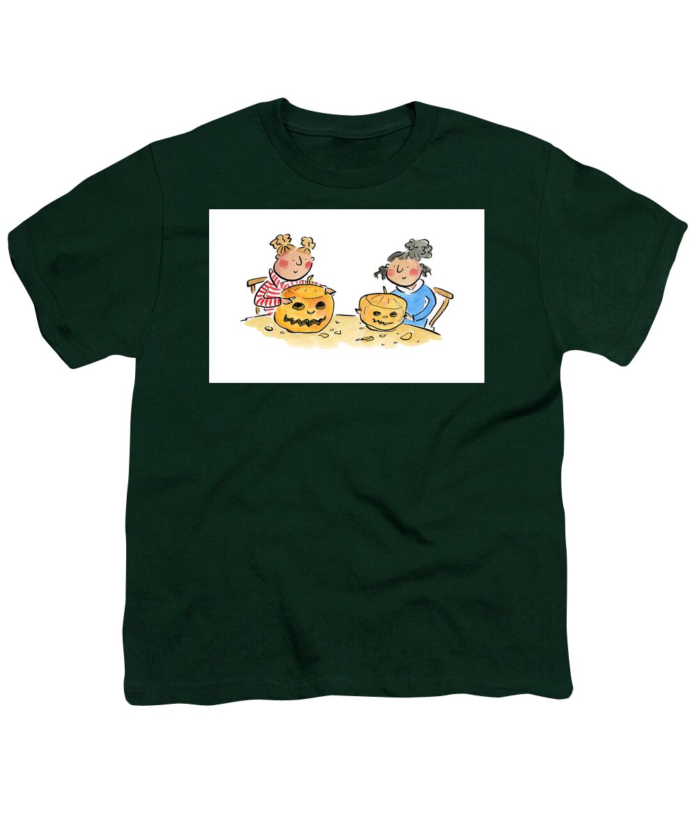 Pumpkin Carving 1 - Youth T-Shirt