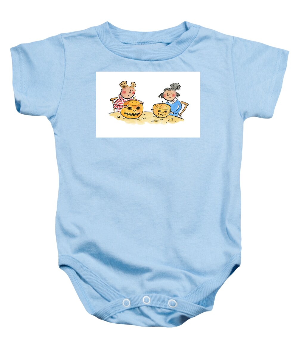 Pumpkin Carving 1 - Baby Onesie