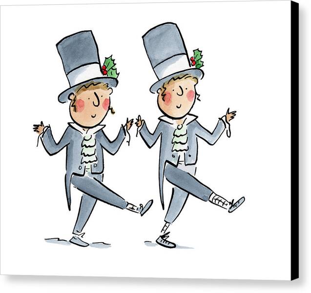 Victorian Christmas 1 - Canvas Print