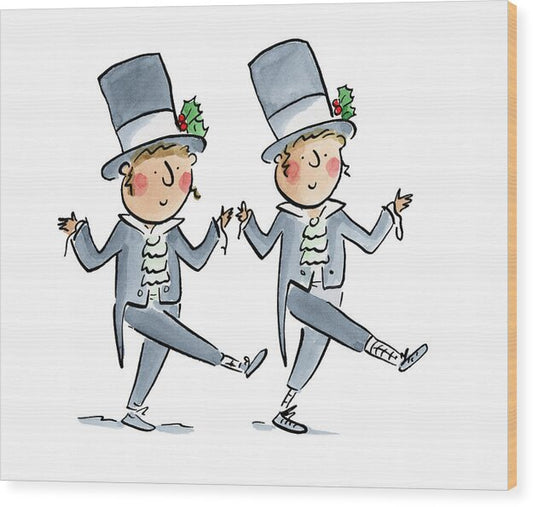 Victorian Christmas 1 - Wood Print