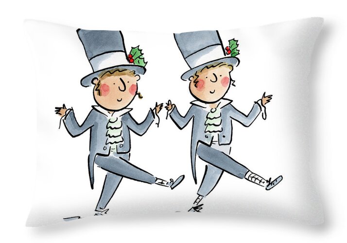 Victorian Christmas 1 - Throw Pillow