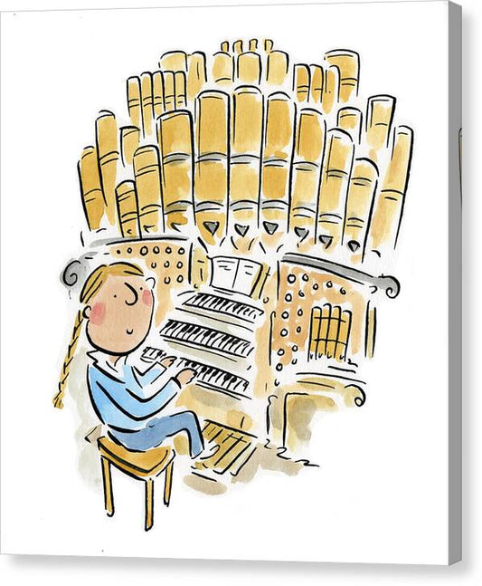Organist 2 - Canvas Print