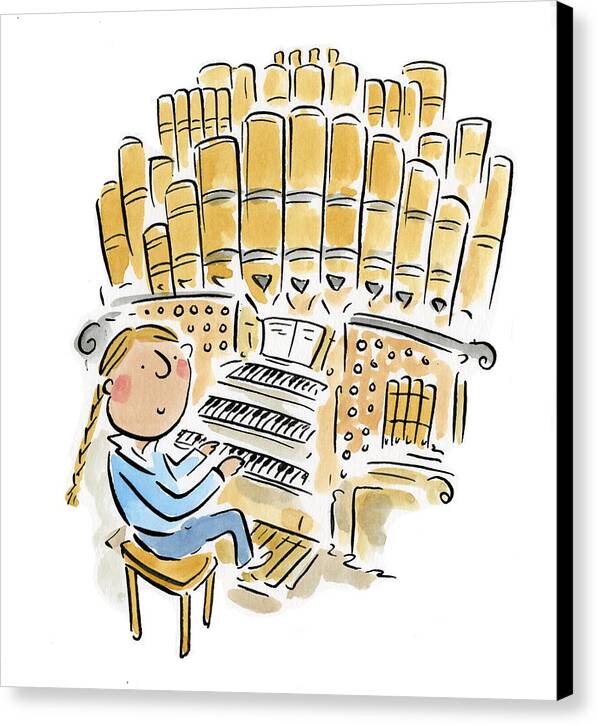 Organist 2 - Canvas Print