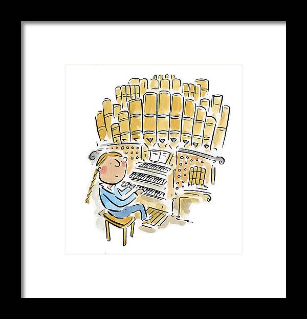 Organist 2 - Framed Print