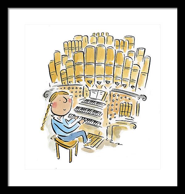 Organist 2 - Framed Print