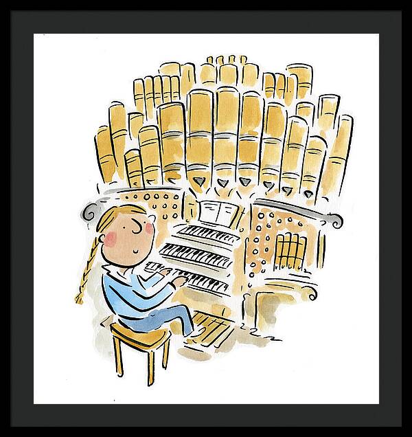 Organist 2 - Framed Print