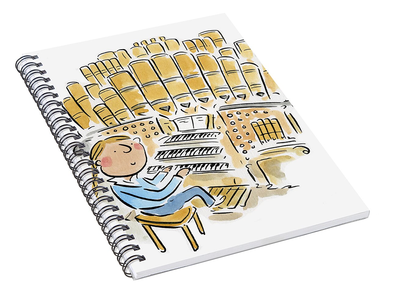 Organist 2 - Spiral Notebook