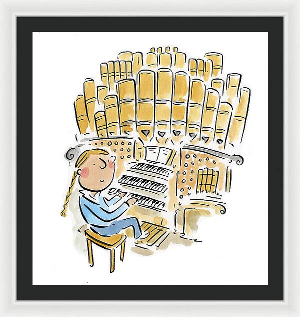 Organist 2 - Framed Print