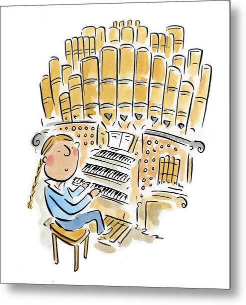 Organist 2 - Metal Print