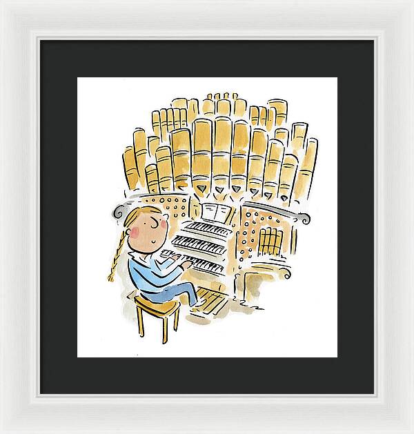 Organist 2 - Framed Print