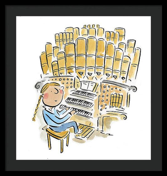 Organist 2 - Framed Print