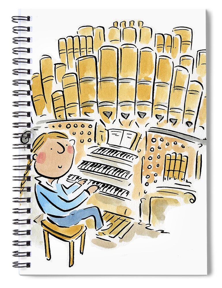 Organist 2 - Spiral Notebook
