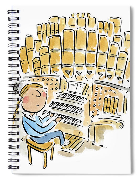 Organist 2 - Spiral Notebook