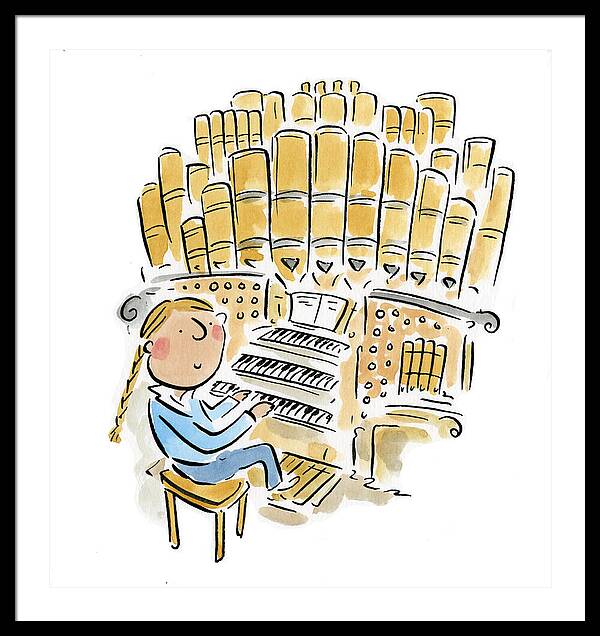 Organist 2 - Framed Print