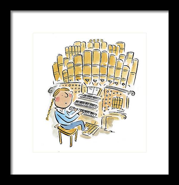 Organist 2 - Framed Print