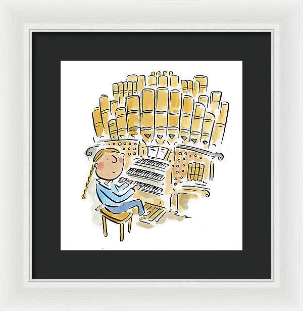 Organist 2 - Framed Print