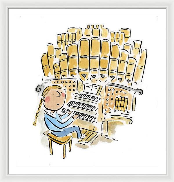 Organist 2 - Framed Print
