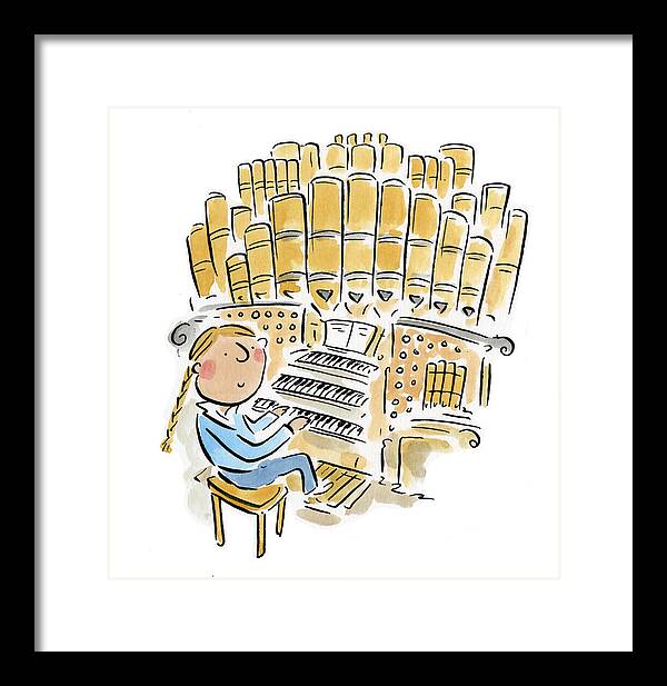 Organist 2 - Framed Print