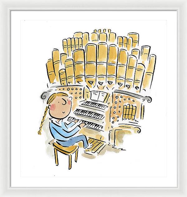 Organist 2 - Framed Print