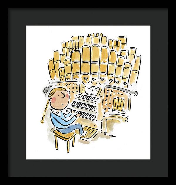 Organist 2 - Framed Print