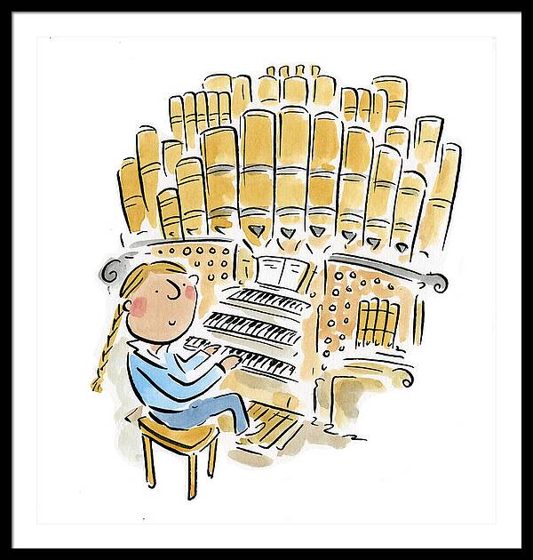 Organist 2 - Framed Print