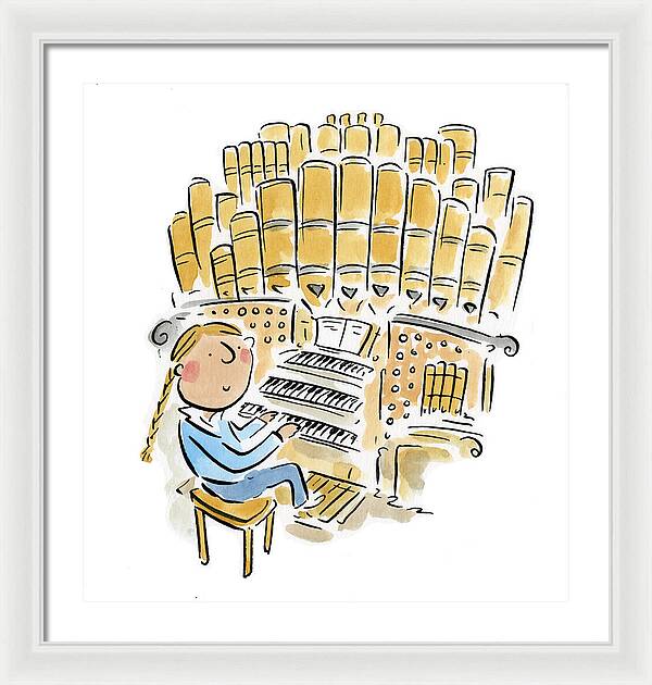 Organist 2 - Framed Print