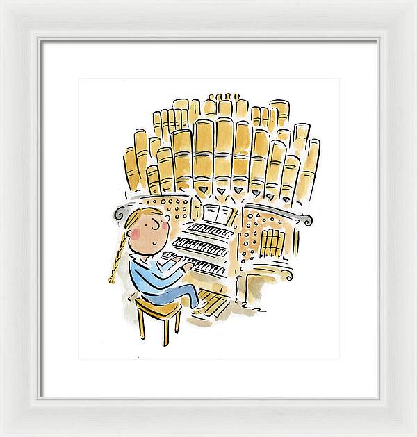 Organist 2 - Framed Print