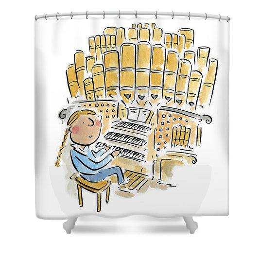 Organist 2 - Shower Curtain