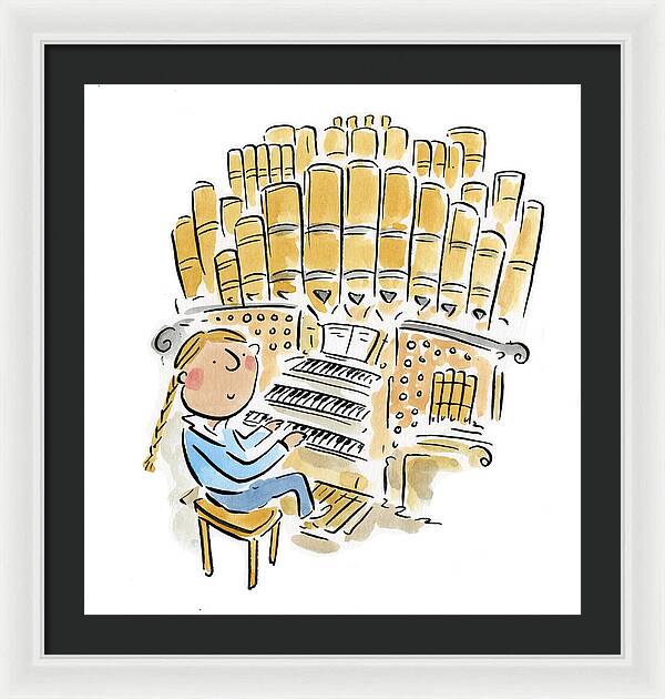Organist 2 - Framed Print